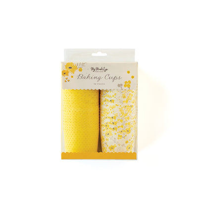 PLCC788 - Yellow Floral 5 oz Food Cups (50 pcs)