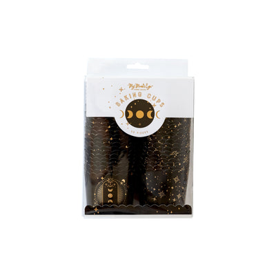 PLCC906 - Gold Foil Black Magic Food Cups (50 pcs)