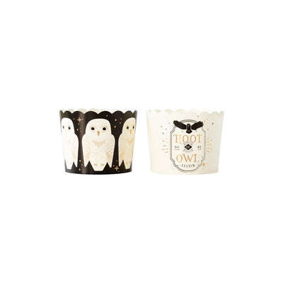 PLCC907 - Gold Foil Owl Food Cups (50 pcs)