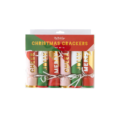 PLCK16 - Cheer/Jolly/Merry Christmas Cracker Set