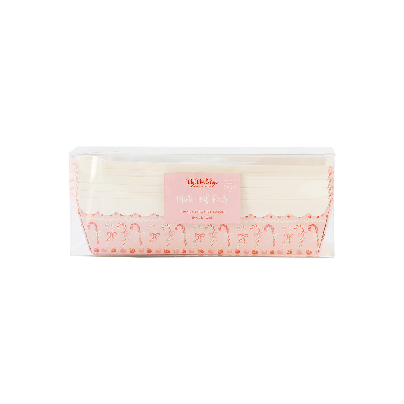 PLFC291 - Pink Candy Canes Loaf Pan Set