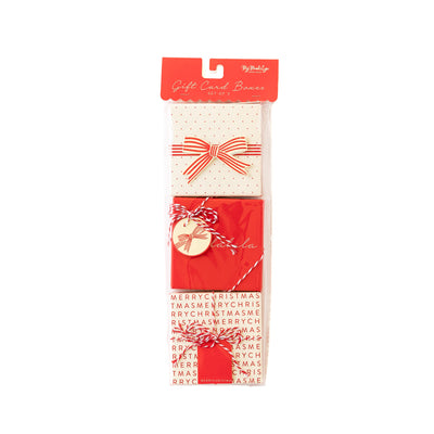 PLGC33 - Red Bow Gift Card Boxes