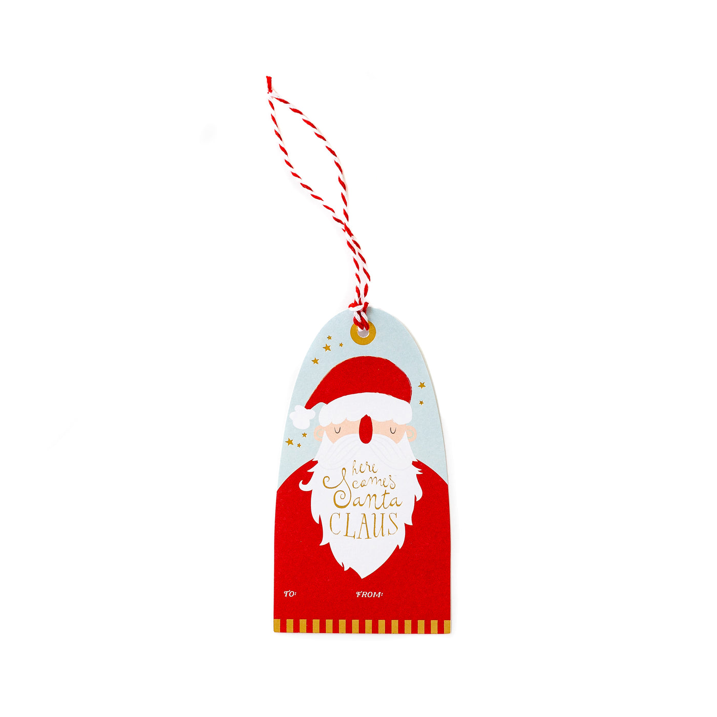 PLGT52 - Here Comes Santa Over-sized Tags