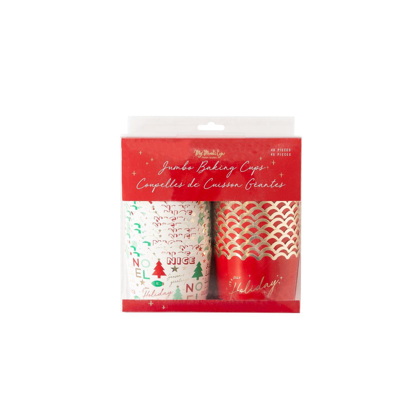 PLJC1047 - Jolly Holiday Jumbo Food Cups (40 pcs)