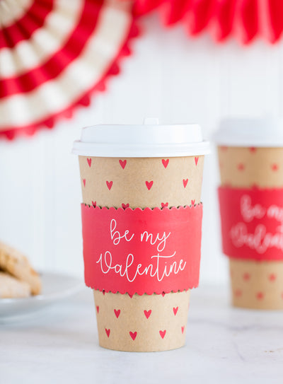 PLLC224 - Kraft with Hearts To-Go Cups (8 ct)