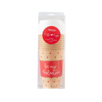 PLLC224 - Kraft with Hearts To-Go Cups (8 ct)