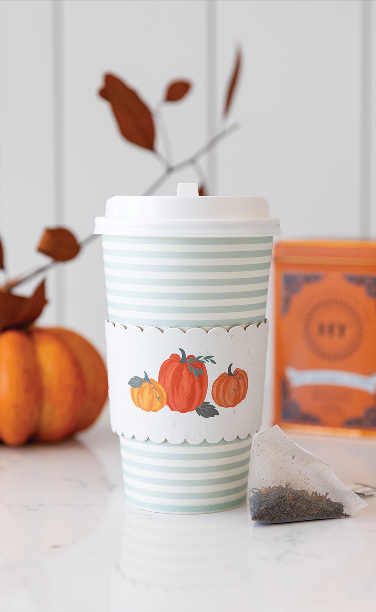 PLLC386- Harvest Pumpkins To-Go Cups (8ct - 16oz)