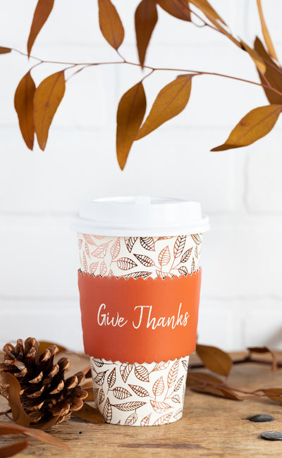 PLLC50 -  Give Thanks Coffee Cups 8 ct