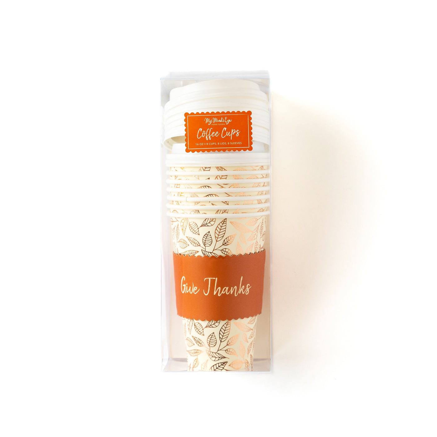 PLLC50 -  Give Thanks Coffee Cups 8 ct
