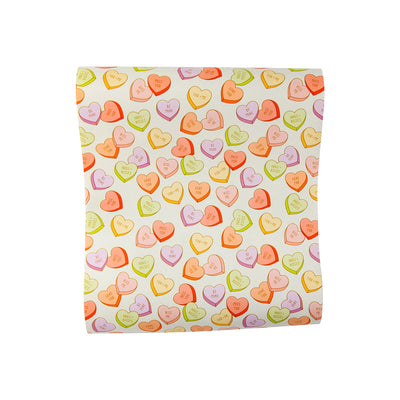 PLTBR44 - Conversation Hearts Paper Table Runner