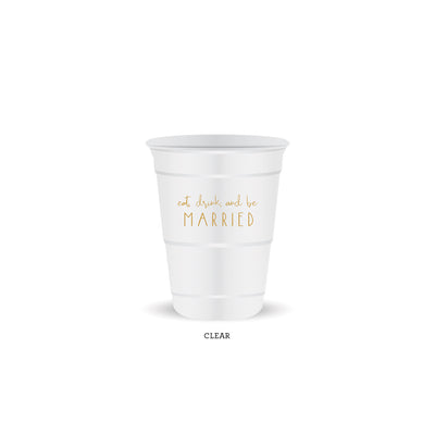 PLTC55 - Married Plastic Party Cup (24ct)