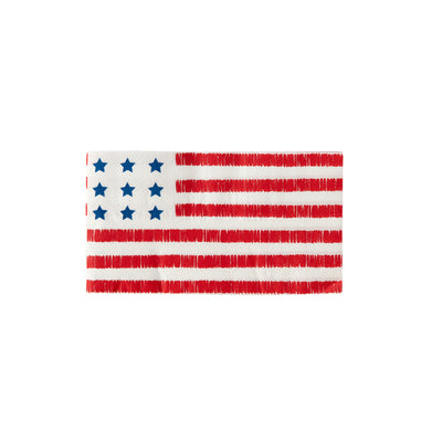 PLTS333I-MME - American Flag Paper Guest Towel Napkin