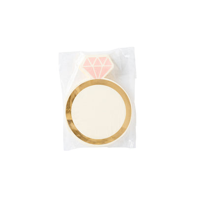 PLTS335O - Ring Shaped Paper Cocktail Napkin (18ct)