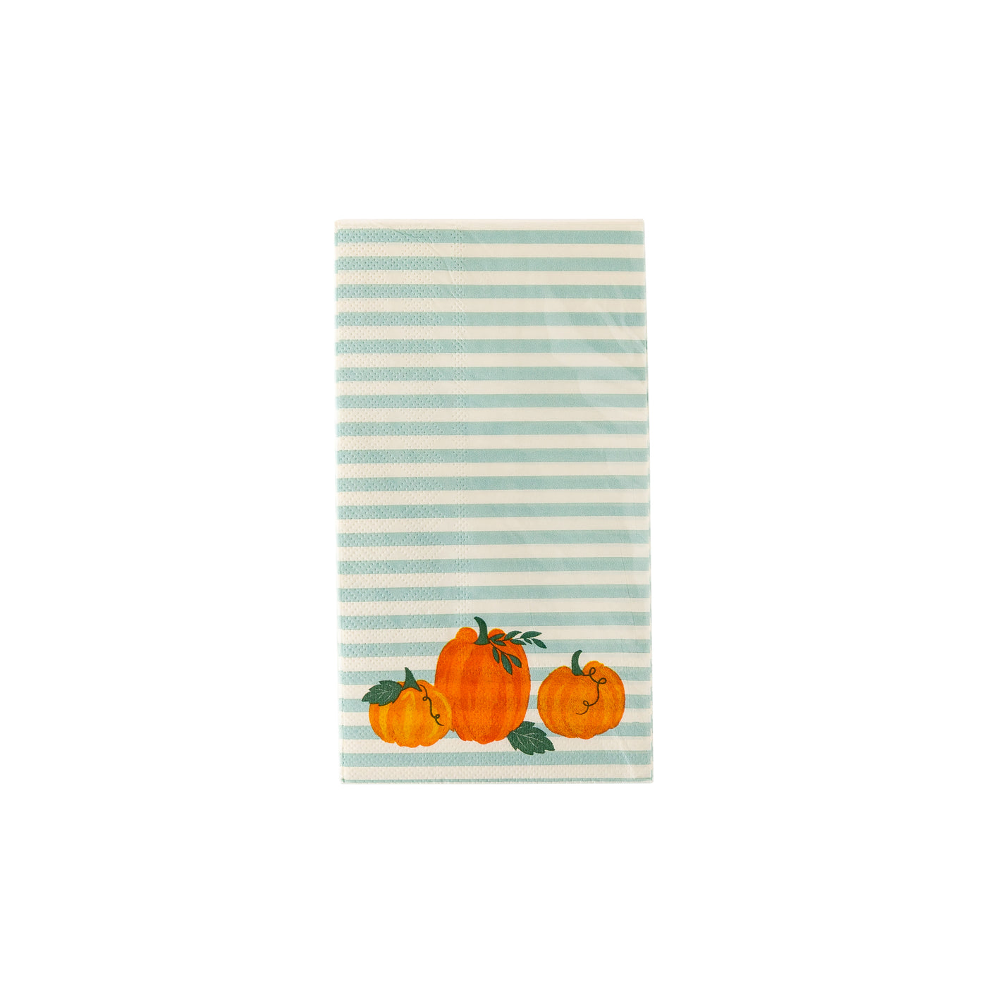PLTS342B - Striped Pumpkin Guest Towel Napkin