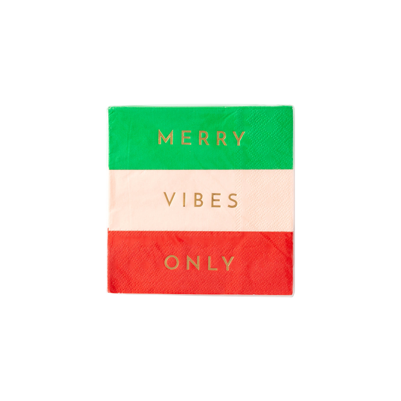 PLTS352S - Merry Vibes Only Cocktail Napkin