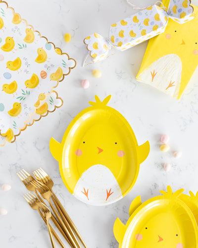 PLTS358A - Easter Chick Shaped Plate