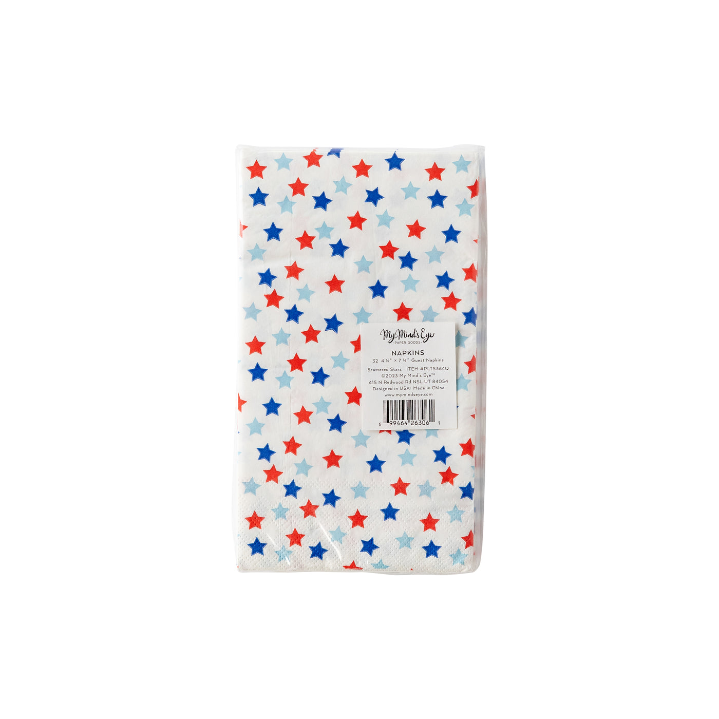 PLTS364Q-MME - Scattered Stars Paper Guest Towel Napkin