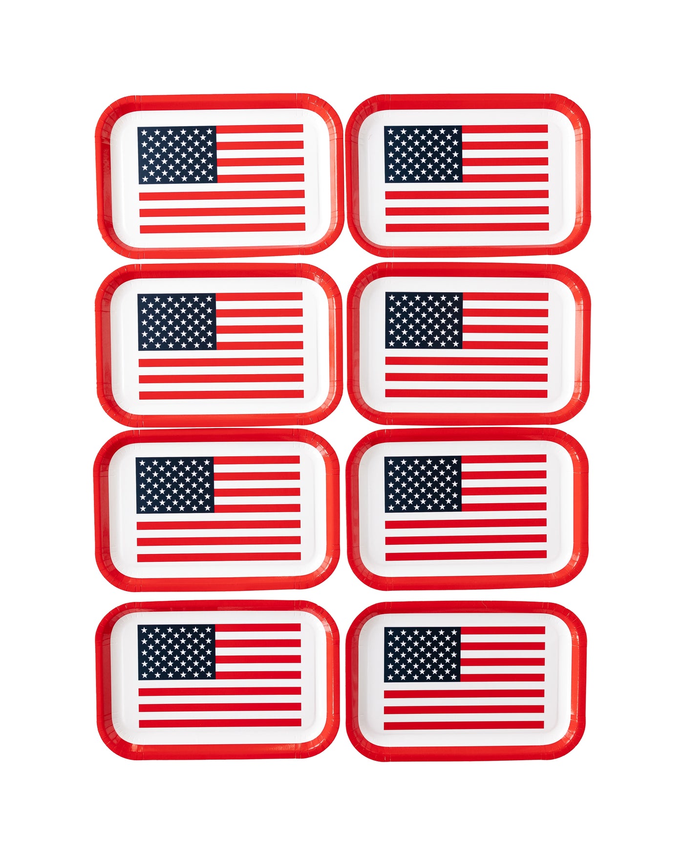 PLTS365A-MME - Flag Shaped Paper Plate
