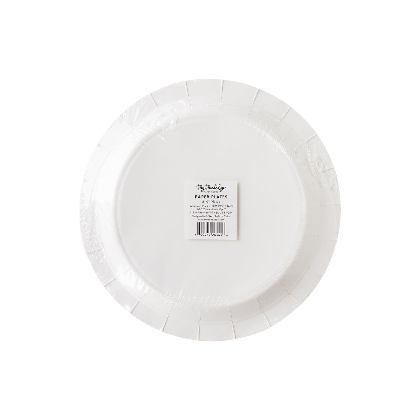 PLTS365C-MME - Americana Plaid Paper Plate