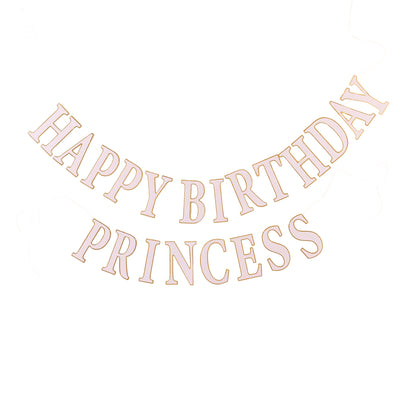 PRC802 -  Princess Happy Birthday Banner