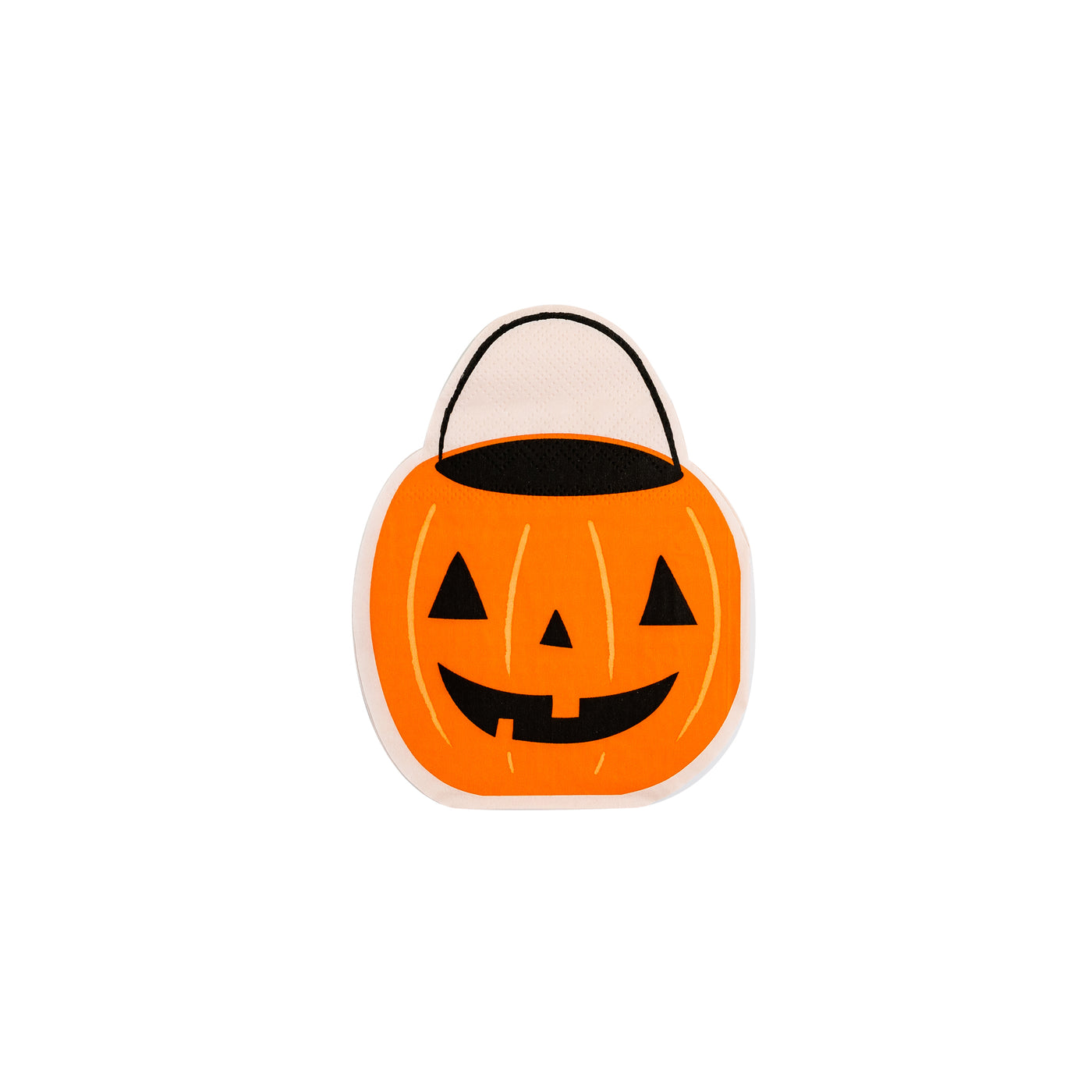 PSH938 -  Trick or Treat Pumpkin Bucket Napkin