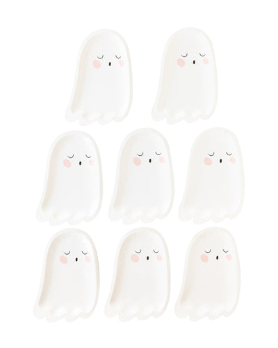 PSH941 -  Trick or Treat Ghost Shaped Plate