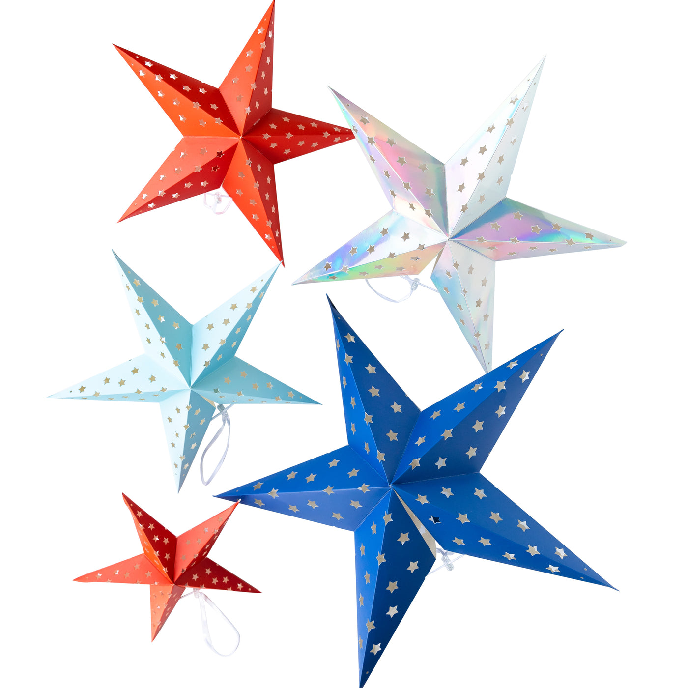 ROC902 - Sparklers and Rockets Decorative Hanging Stars