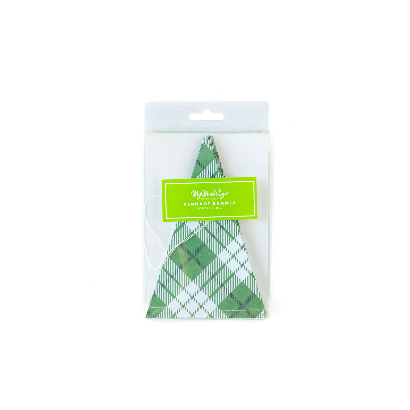 SPD103 - St Patrick's Day Plaid Pennant Banner