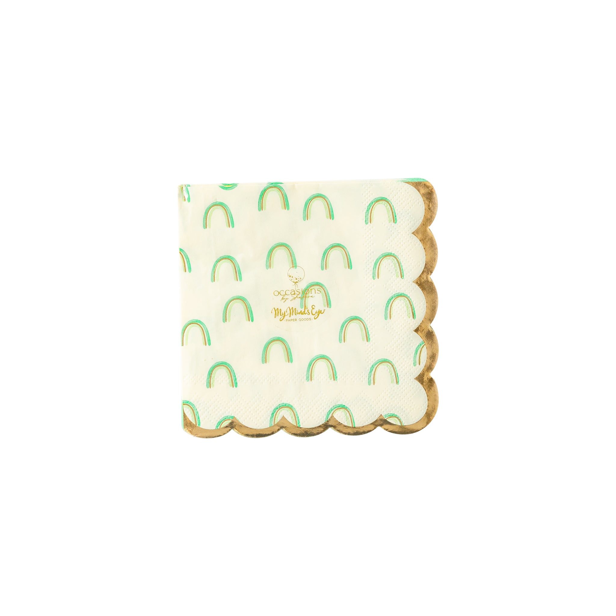 cute St. Paddy's day party decor Pastel Rainbow Napkin My Mind's Eye