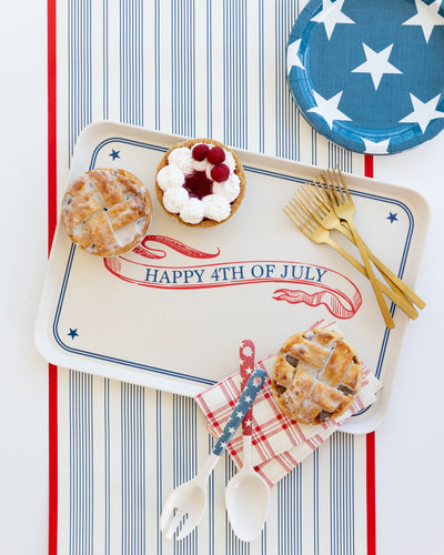 SSP922 - Happy 4th of July Reusable Bamboo Serving Tray