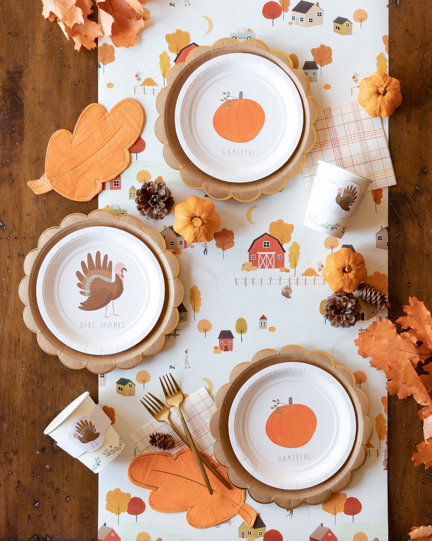 THP915 - Harvest Turkey Paper Party Cup