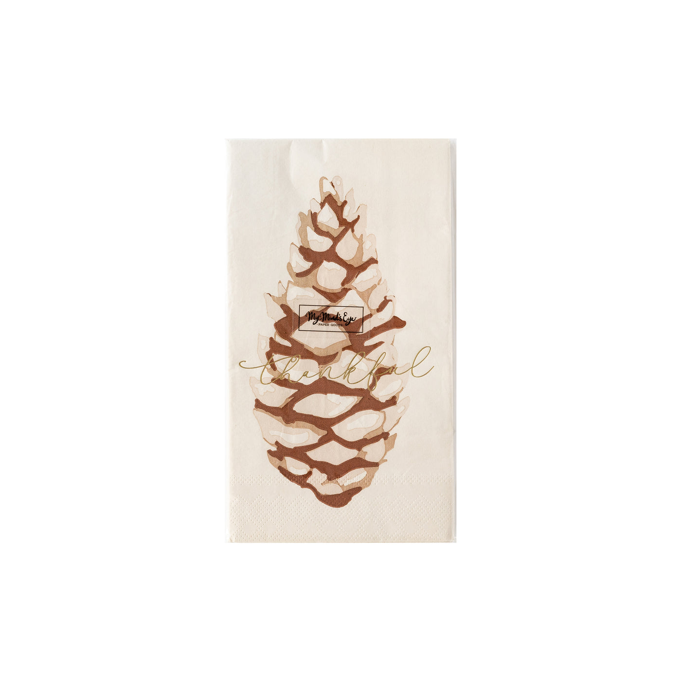 THP932 - Harvest Pine Cone Guest Napkin