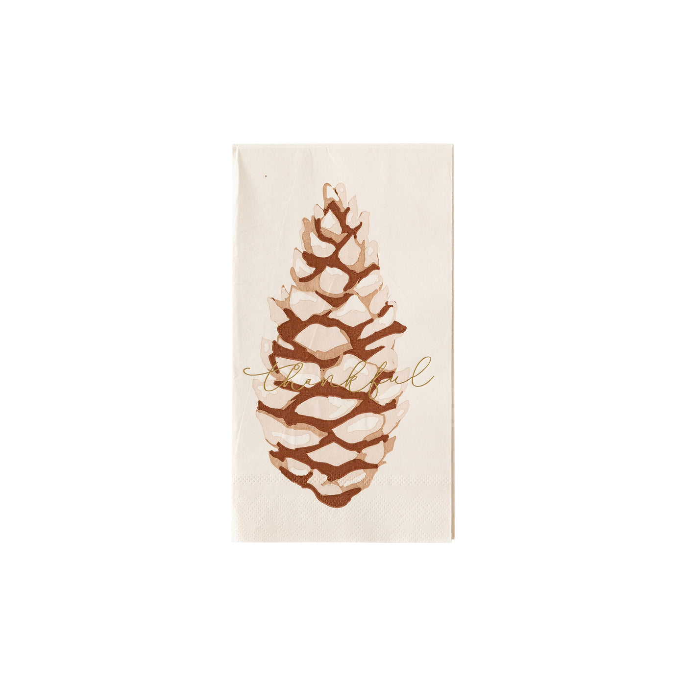 THP932 - Harvest Pine Cone Guest Napkin