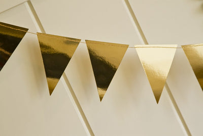 TRP006 - Gold Foil Mini Pennant Banner