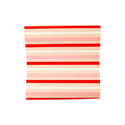 VAL920 -Red Pink Striped Table Runner