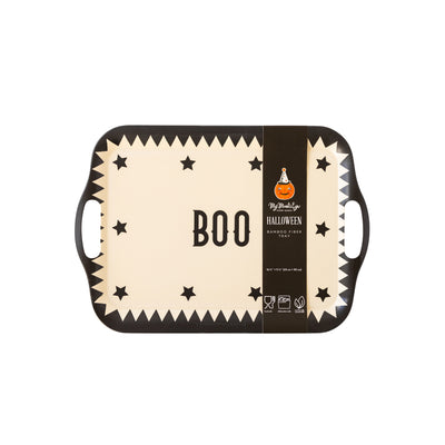 VHP830 - Boo Vintage Halloween Bamboo Platter