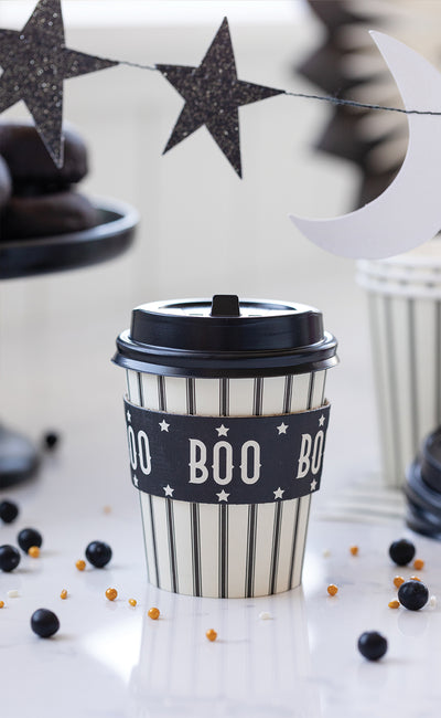 VHP926 -  Vintage Halloween Boo Cozy To-Go Cup