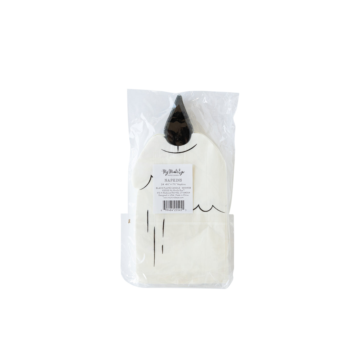 WHH938 -  Witching Hour Candle Shaped Napkin