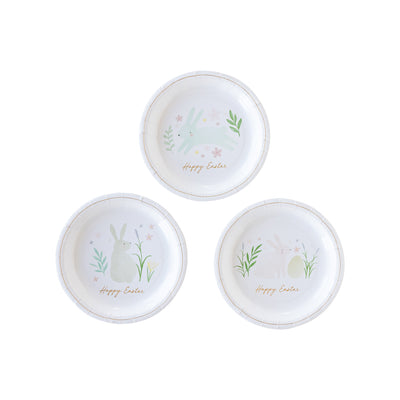 EAS942 - Watercolor Easter Round 7" Plate Set