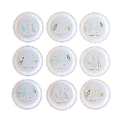 EAS942 - Watercolor Easter Round 7" Plate Set
