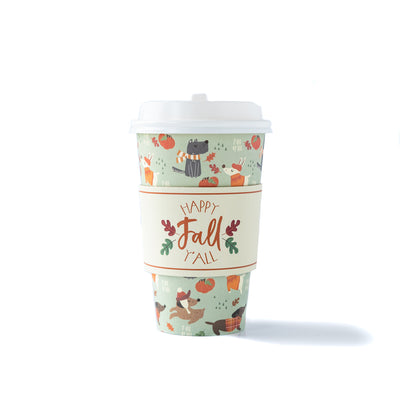 PLLC325- Fall Puppies To-Go Cups (8ct - 16oz)