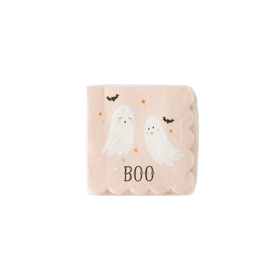 PLTS336N - Boo Ghosts Paper Cocktail Napkin
