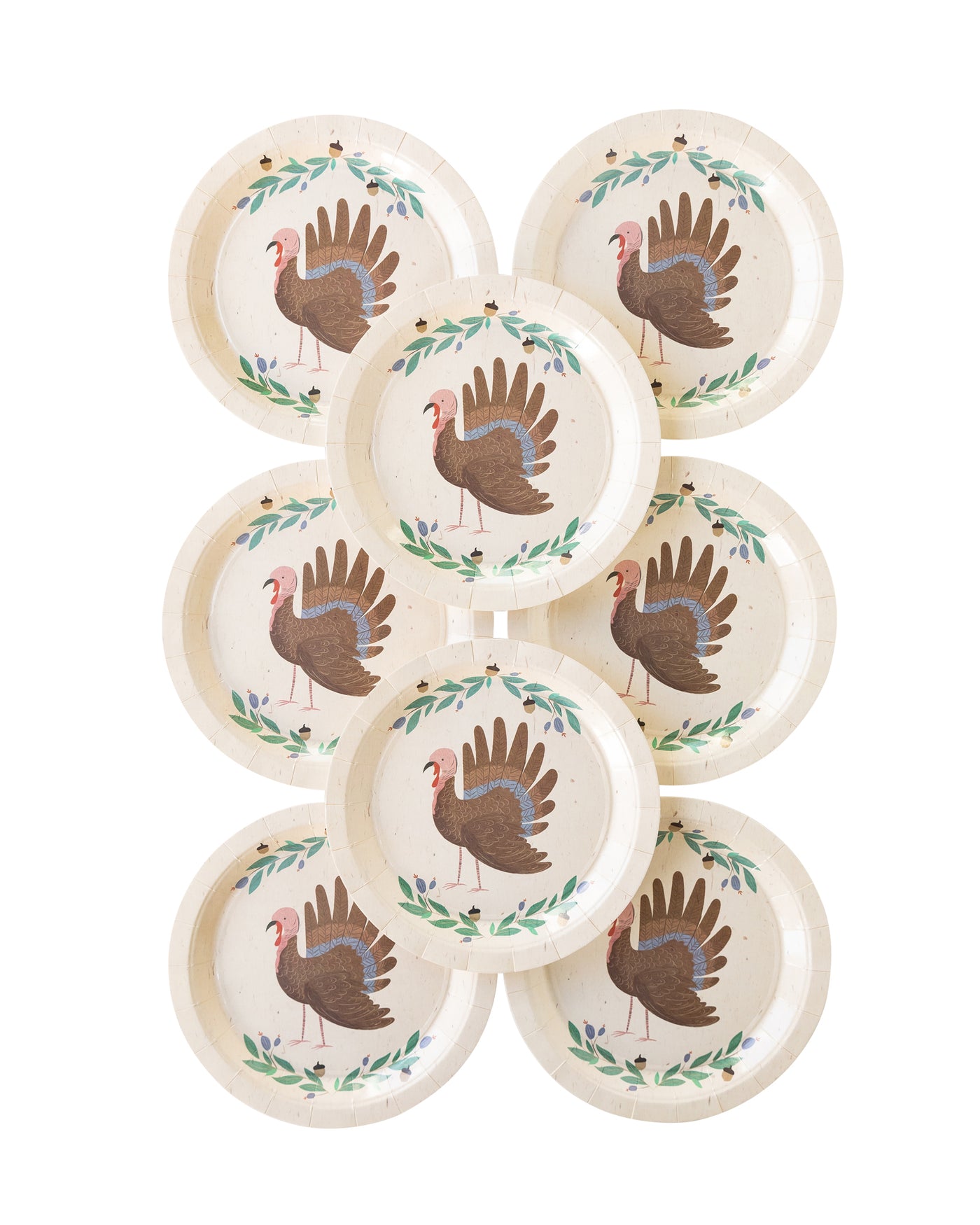 PLTS343B - Painted Turkey Plates