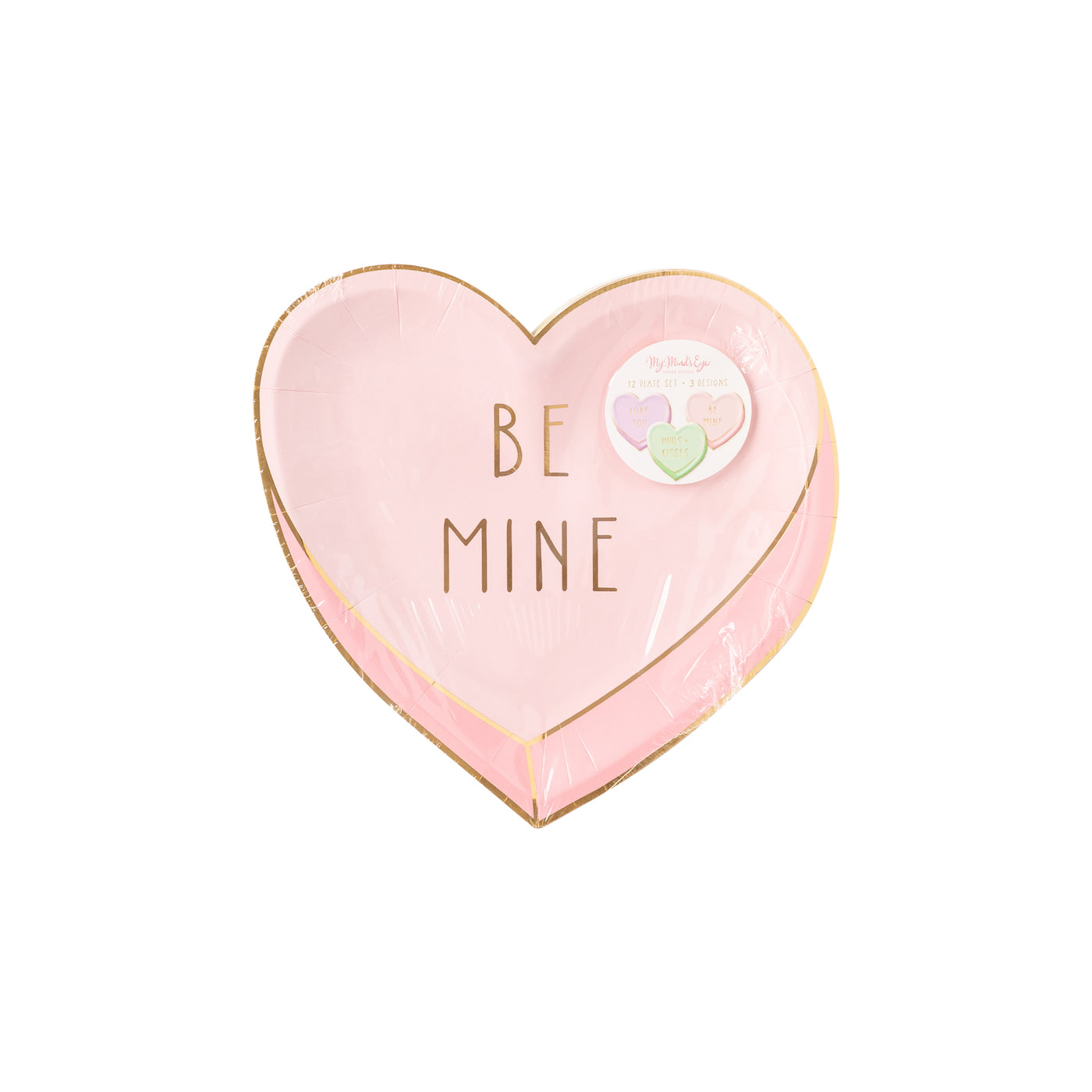 PLTS356C - Candy Hearts Shaped Plate