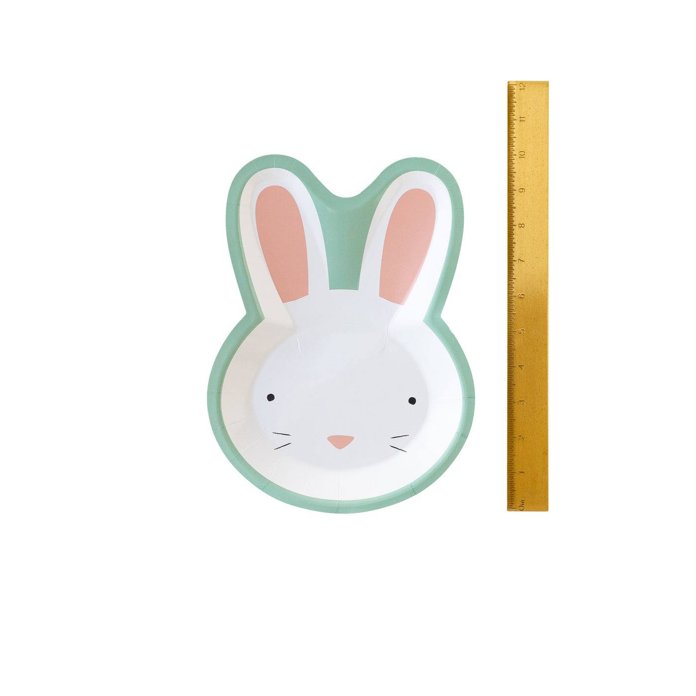 PLTS358B - Blue Easter Bunny Shaped Plate