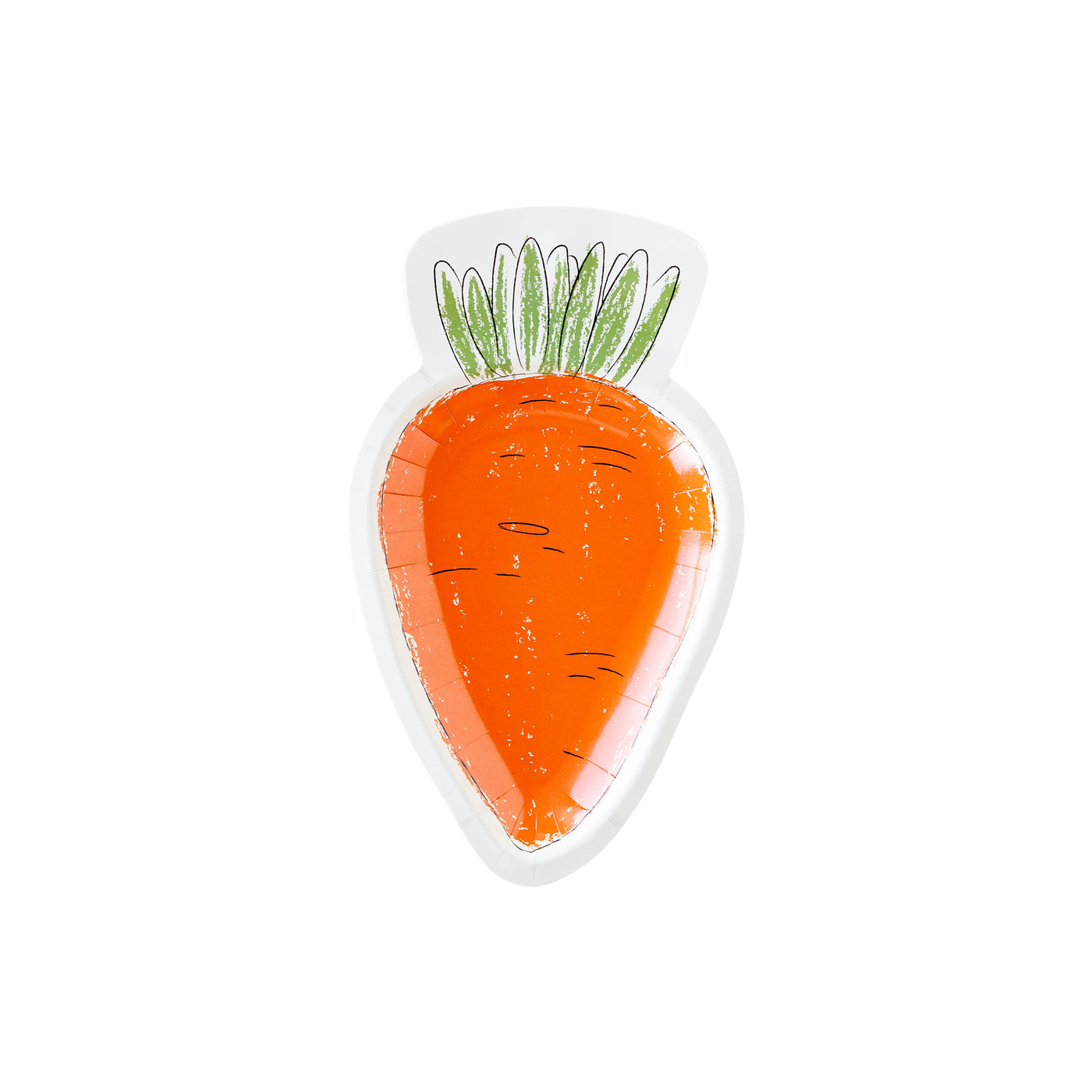 PLTS358o - Sketchy Carrot Shaped Plate